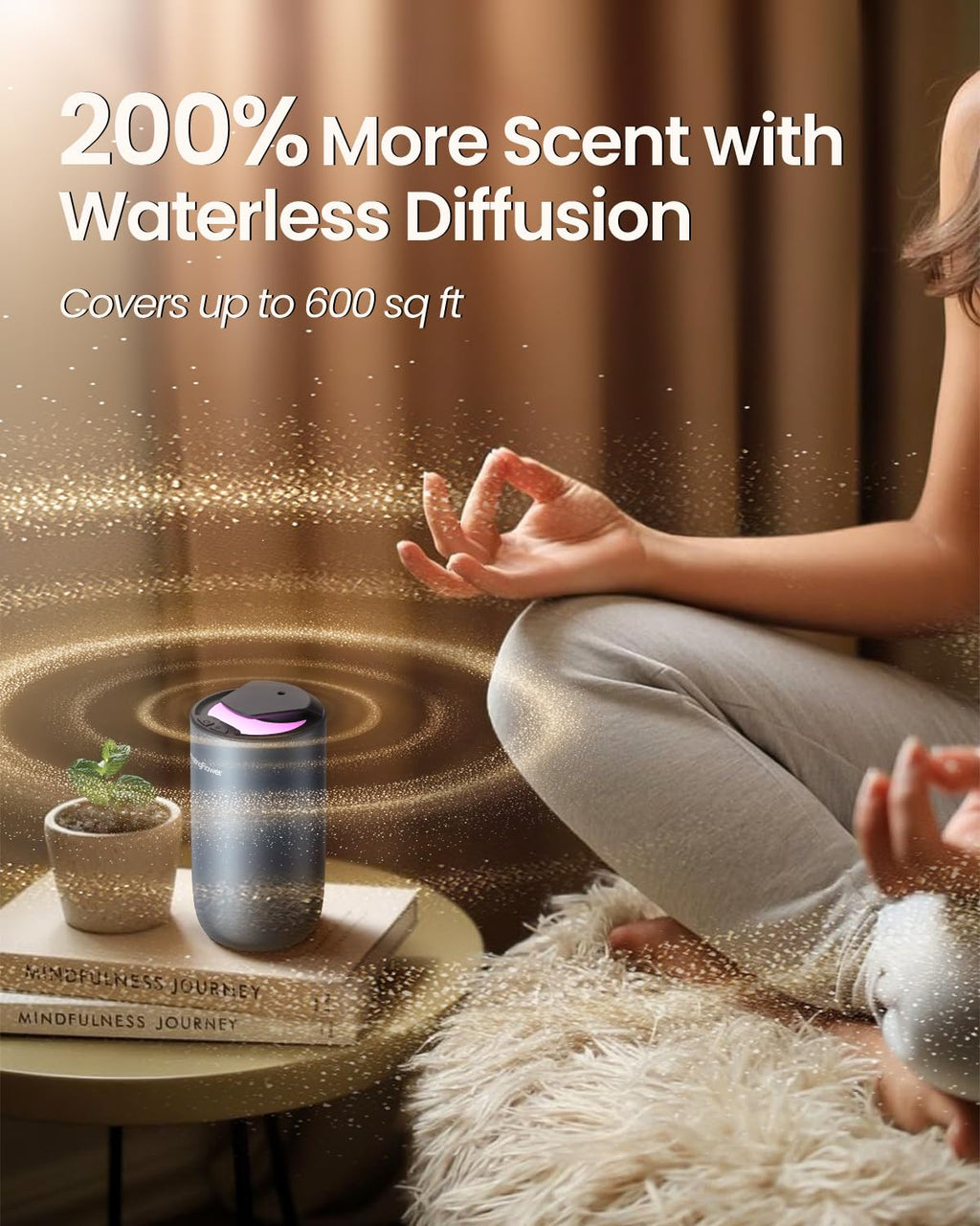 Waterless Essential Oil Diffuser for Car & Home

