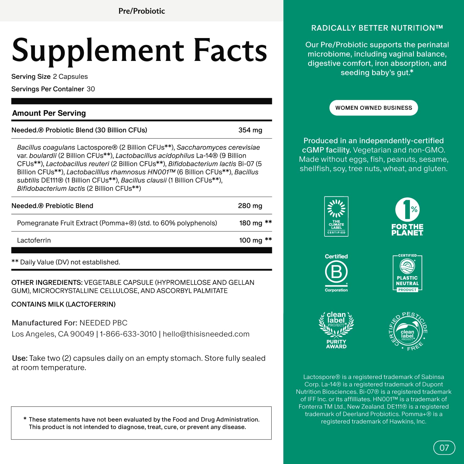 Probiotic & Prebiotic Supplement

