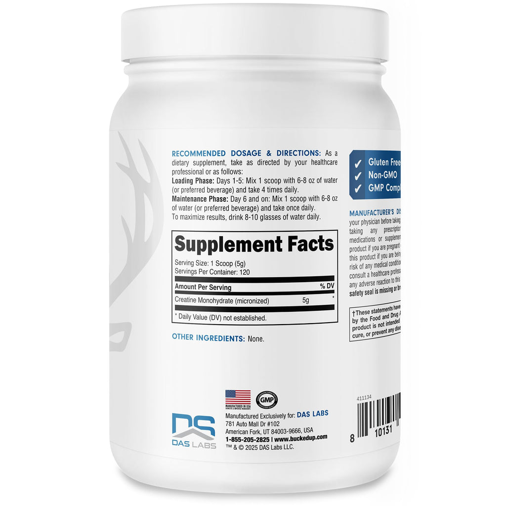 Bucked Up Creatine Monohydrate Micronized Powder

