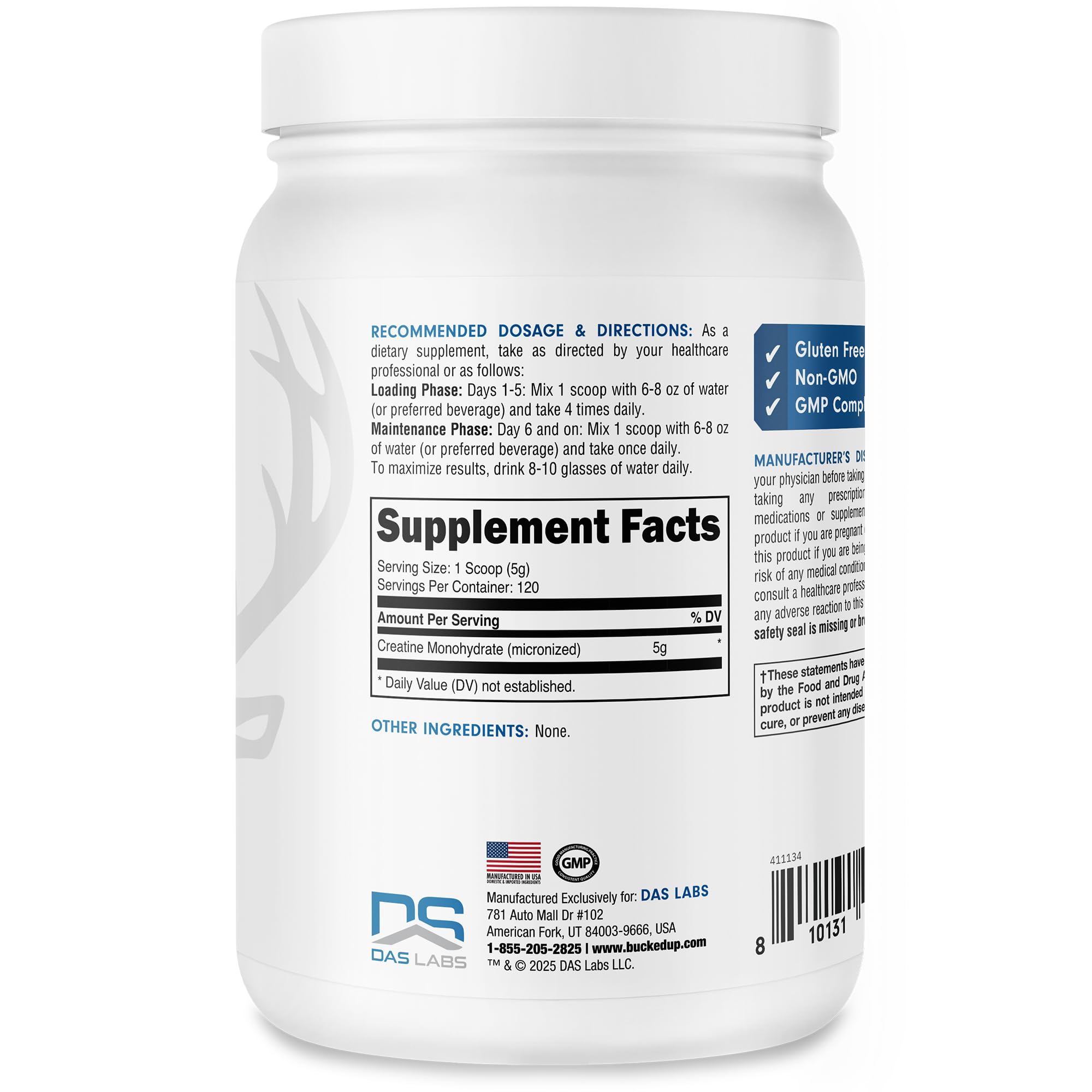 Bucked Up Creatine Monohydrate Micronized Powder

