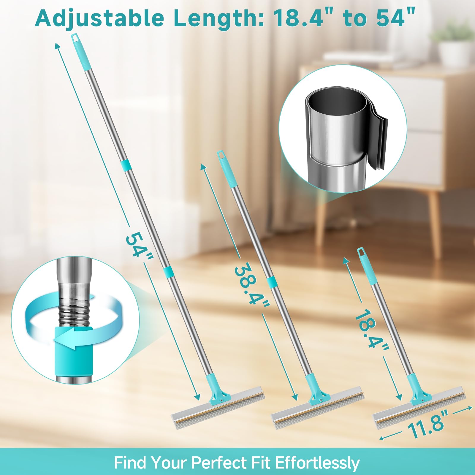 Carpet Rake for Pet Hair Removal - Dual-Action Tool

