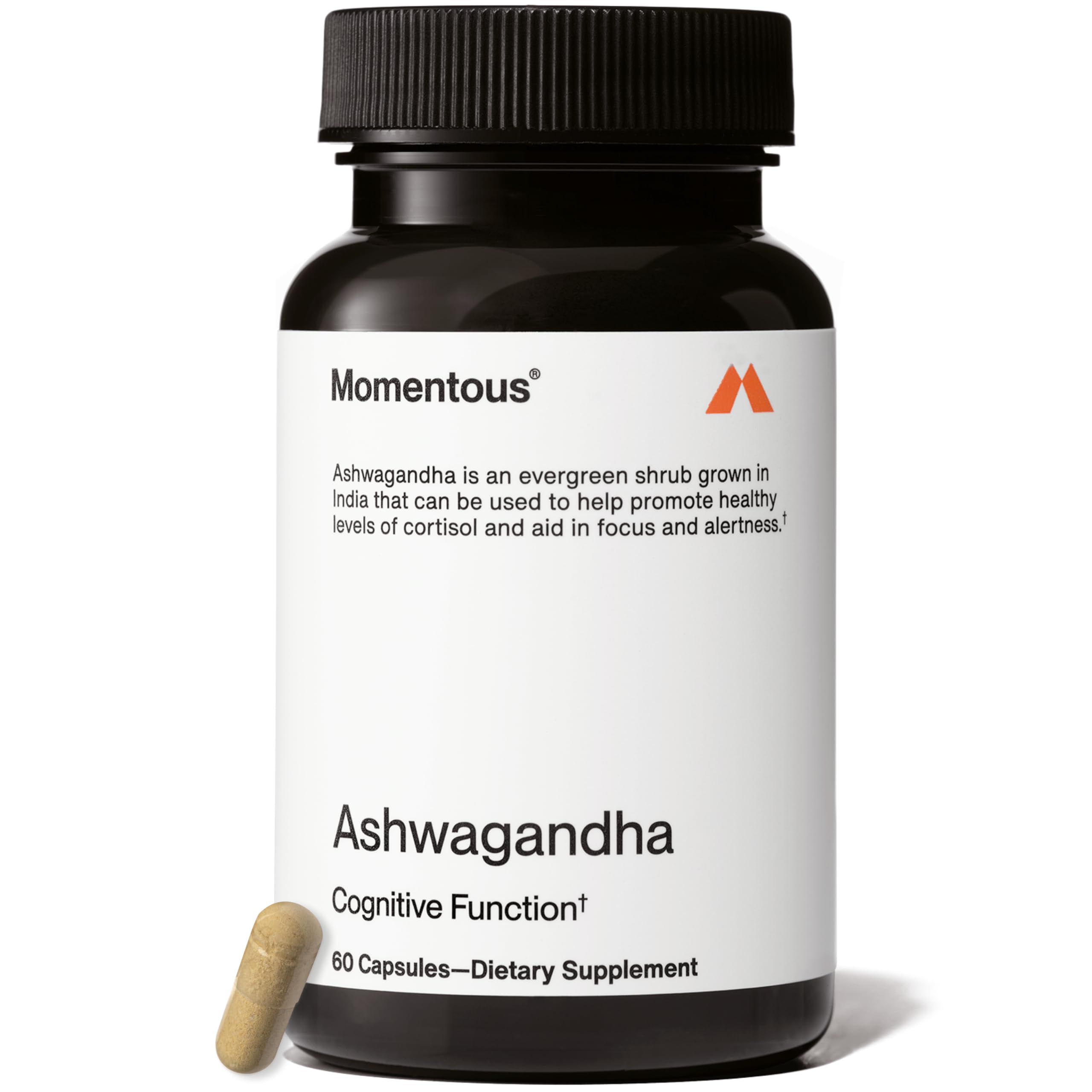 Momentous Ashwagandha Supplement for Focus and Cognitive Support