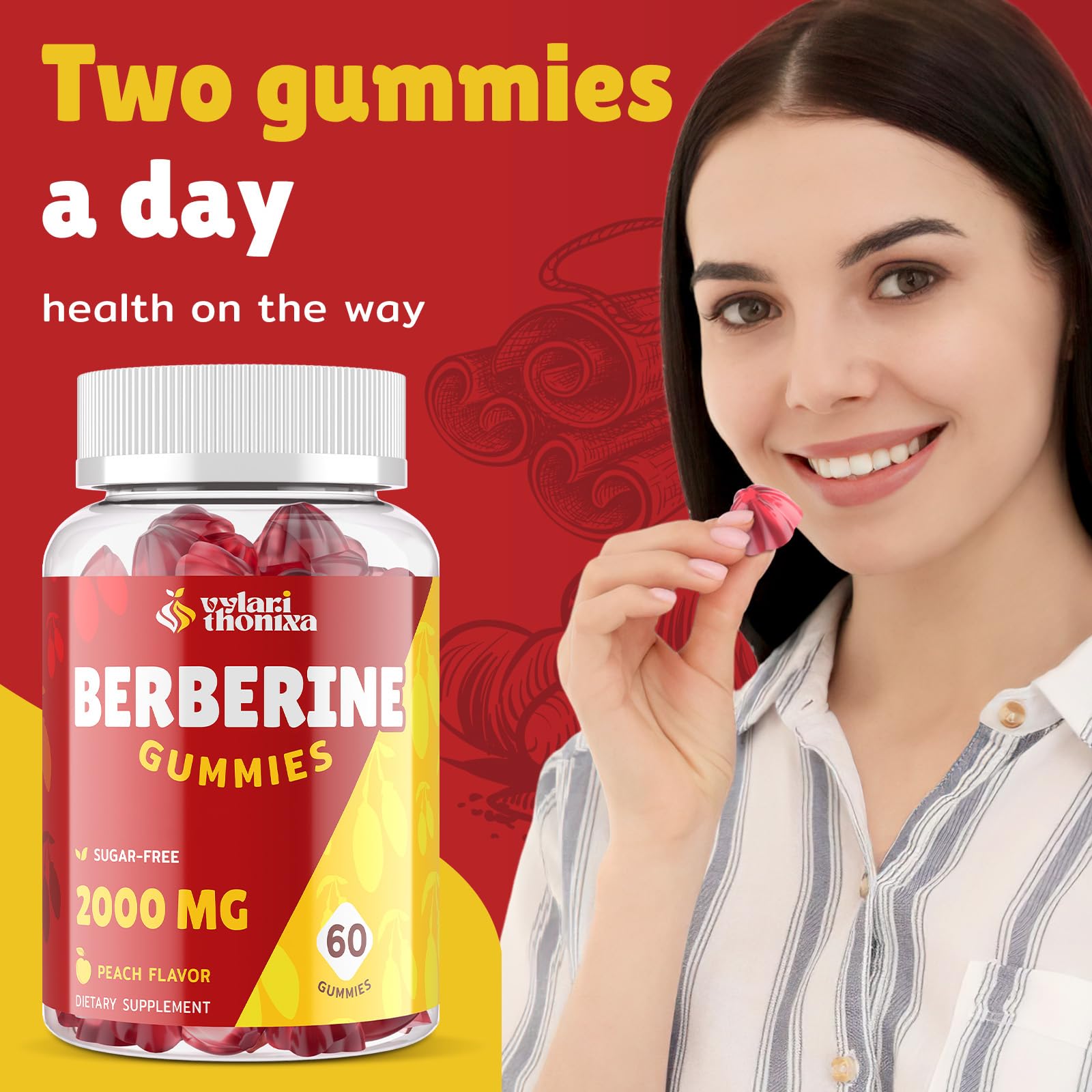 Berberine Gummies 2000mg High Potency | Vegan & Gluten-Free

