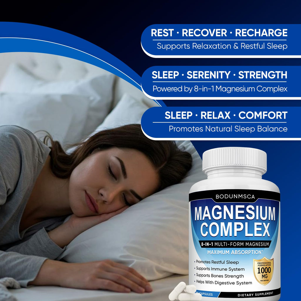 Magnesium Complex 1000mg 8-in-1 Supplement

