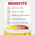 NZE Caffeine Nootropic Pouches - Energy & Focus


