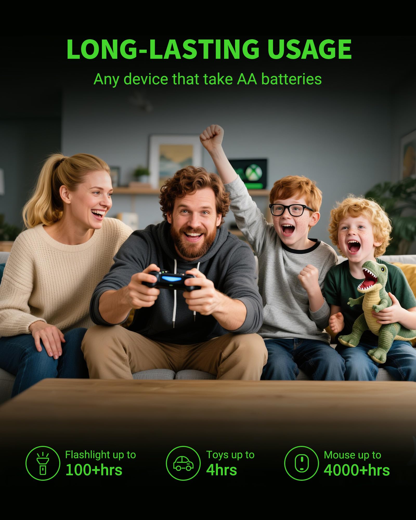 EBL Rechargeable Ni-MH Batteries High Capacity

