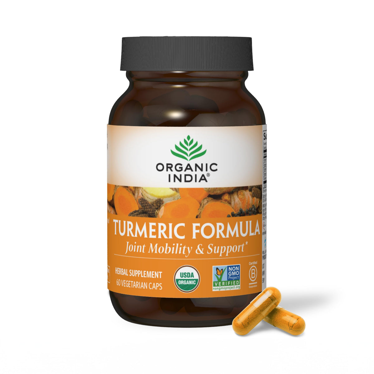 ORGANIC INDIA Turmeric Curcumin Herbal Supplement for Joint Mobility