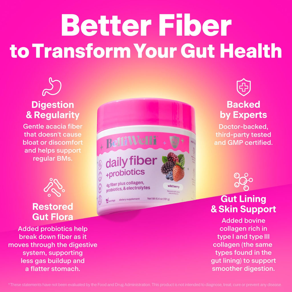 Belli Welli Fiber Supplement for Women & Men Organic Acacia

