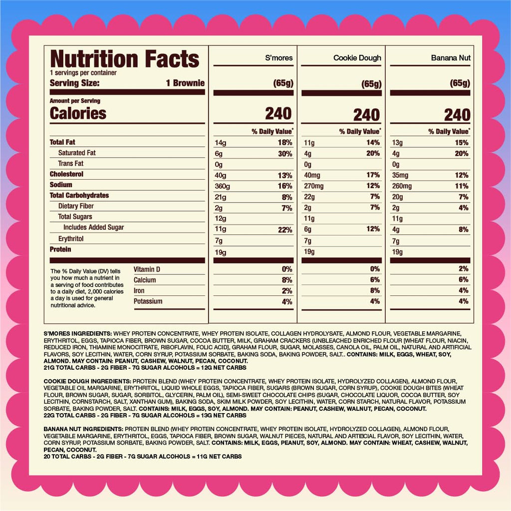 Prime Bites High Protein Brownie with Collagen | Gluten Free

