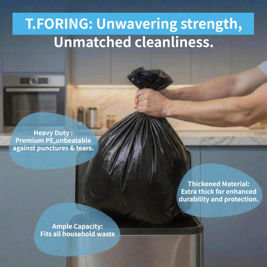 Trash Bags by TFORING - Heavy Duty for Commercial Use

