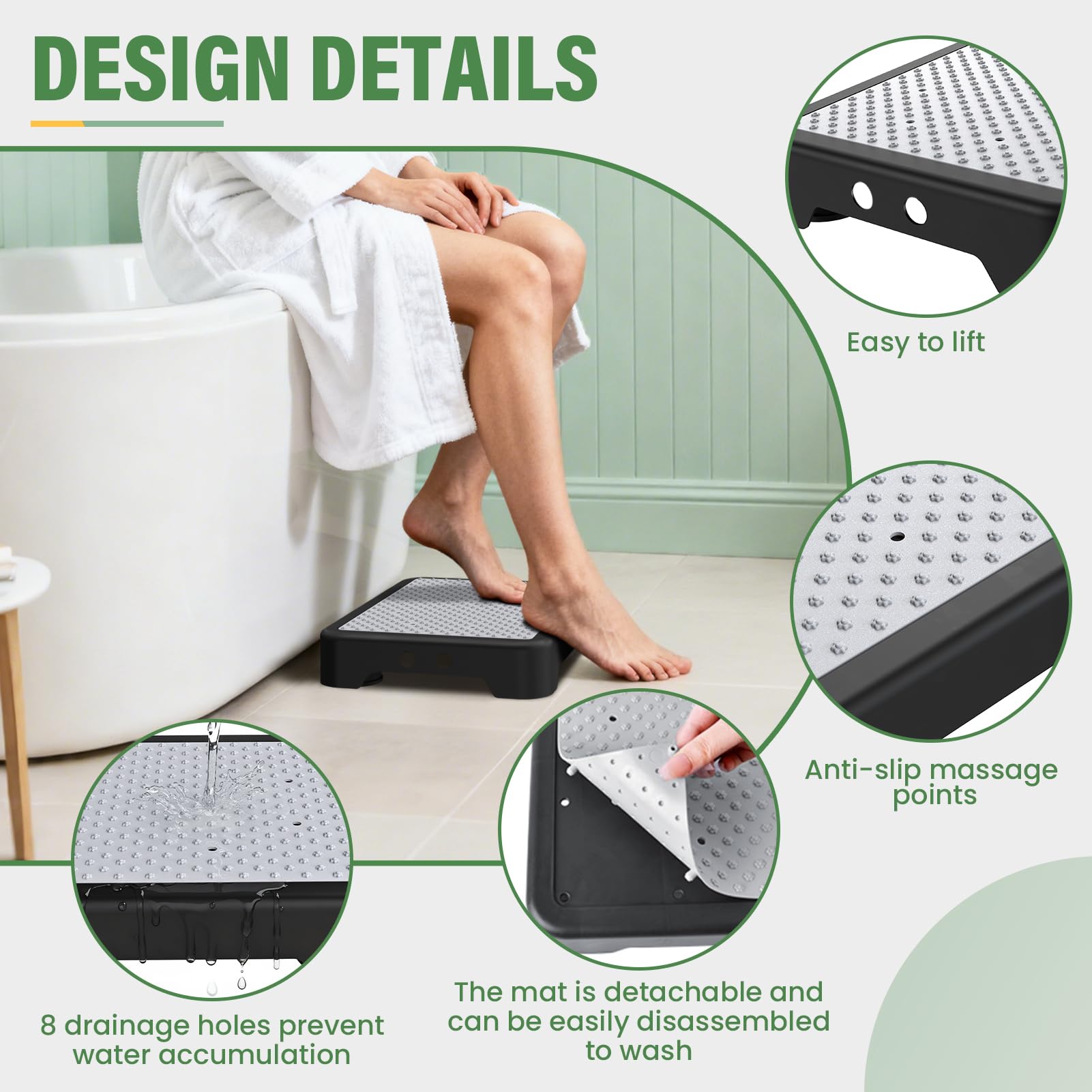 SOYO Mobility Step Stool - Non-Slip Portable


