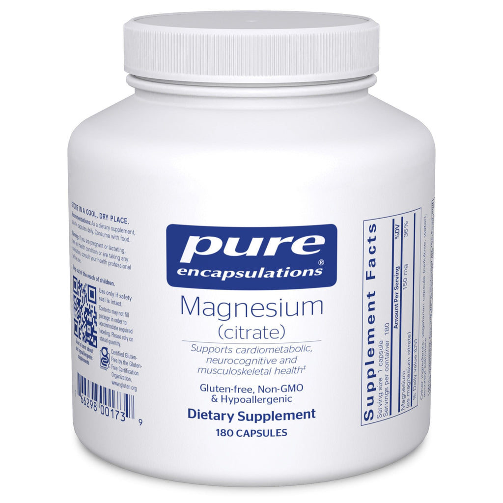 Pure Encapsulations Magnesium Citrate Supplement for Sleep

