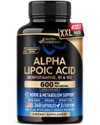 Alpha Lipoic Acid 600 mg Supplement for Nerve Energy - Vegan