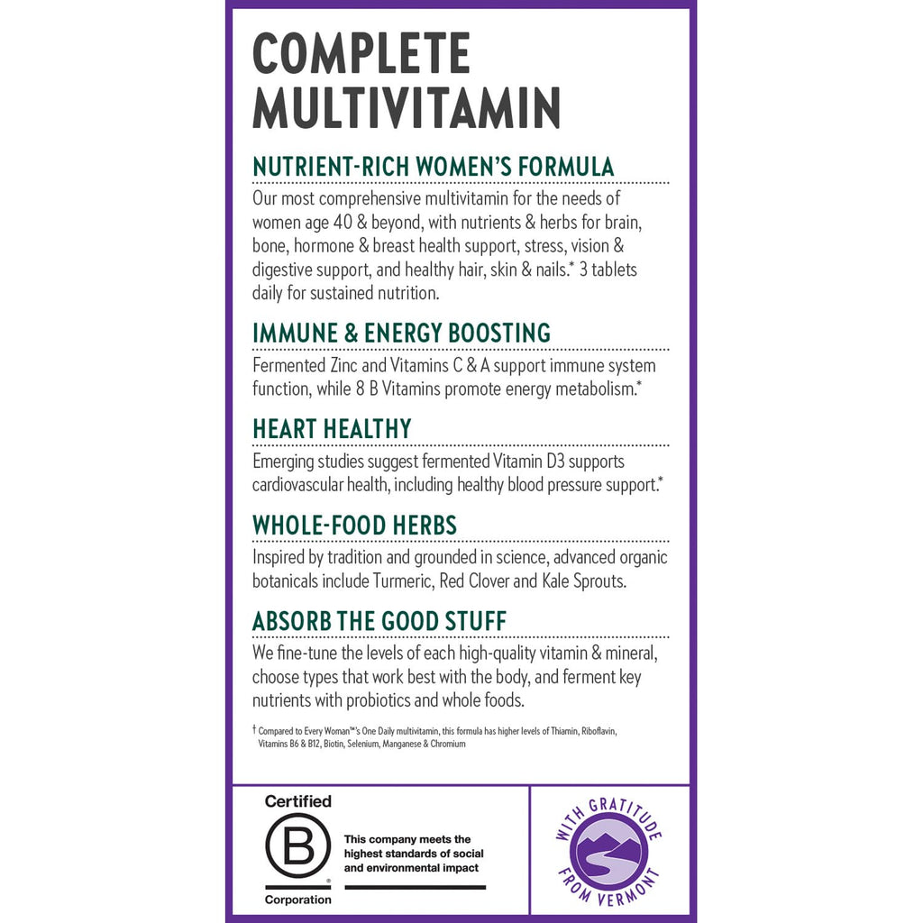 New Chapter Women’s Multivitamin 40+ Advanced Formula

