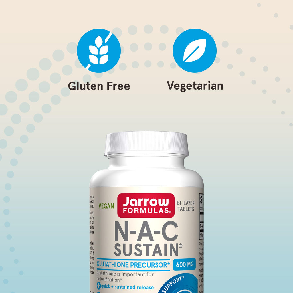 NAC Sustain 600 mg Supplement | Jarrow Formulas

