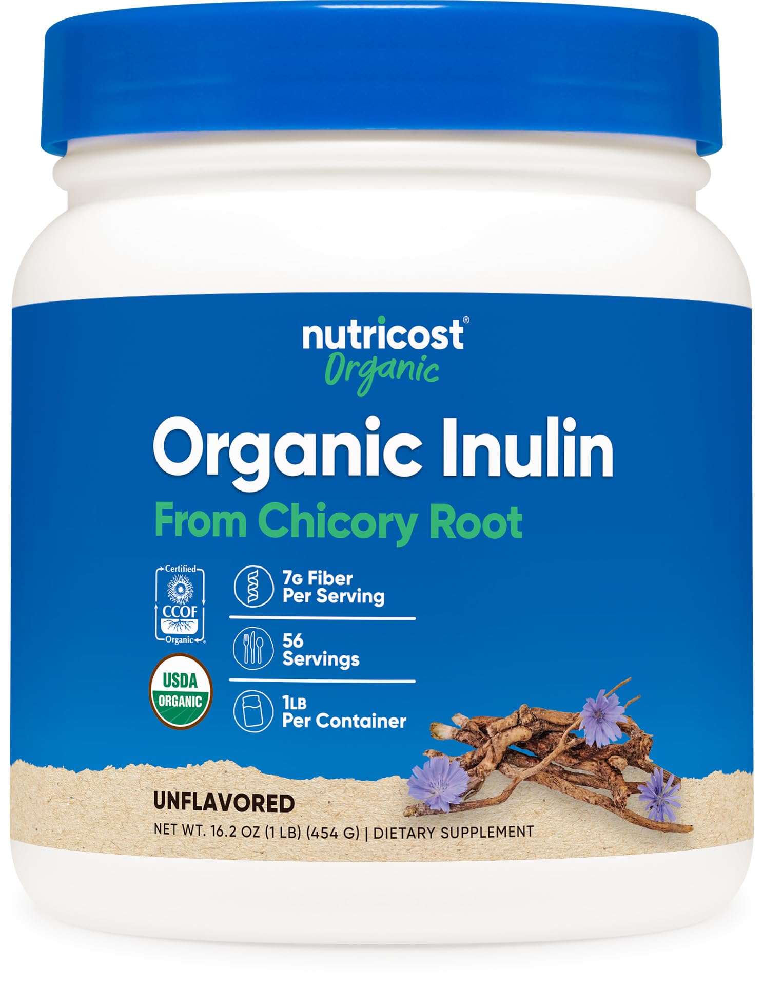 Nutricost Organic Inulin Powder - Prebiotic Fiber

