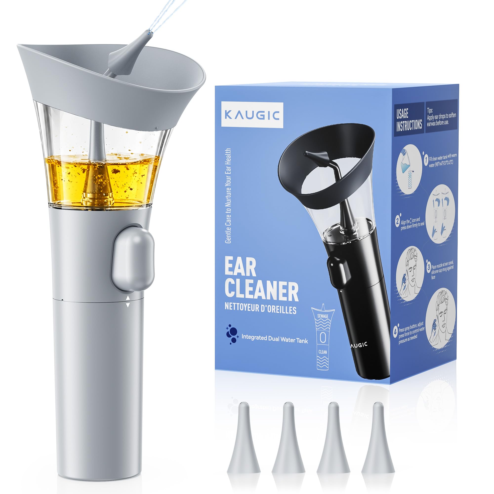 KAUGIC Manual Ear Wax Cleaner – Safe, Comfortable One-Hand Operation