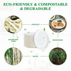 Vplus Oval Paper Plates - Compostable Bagasse Fiber

