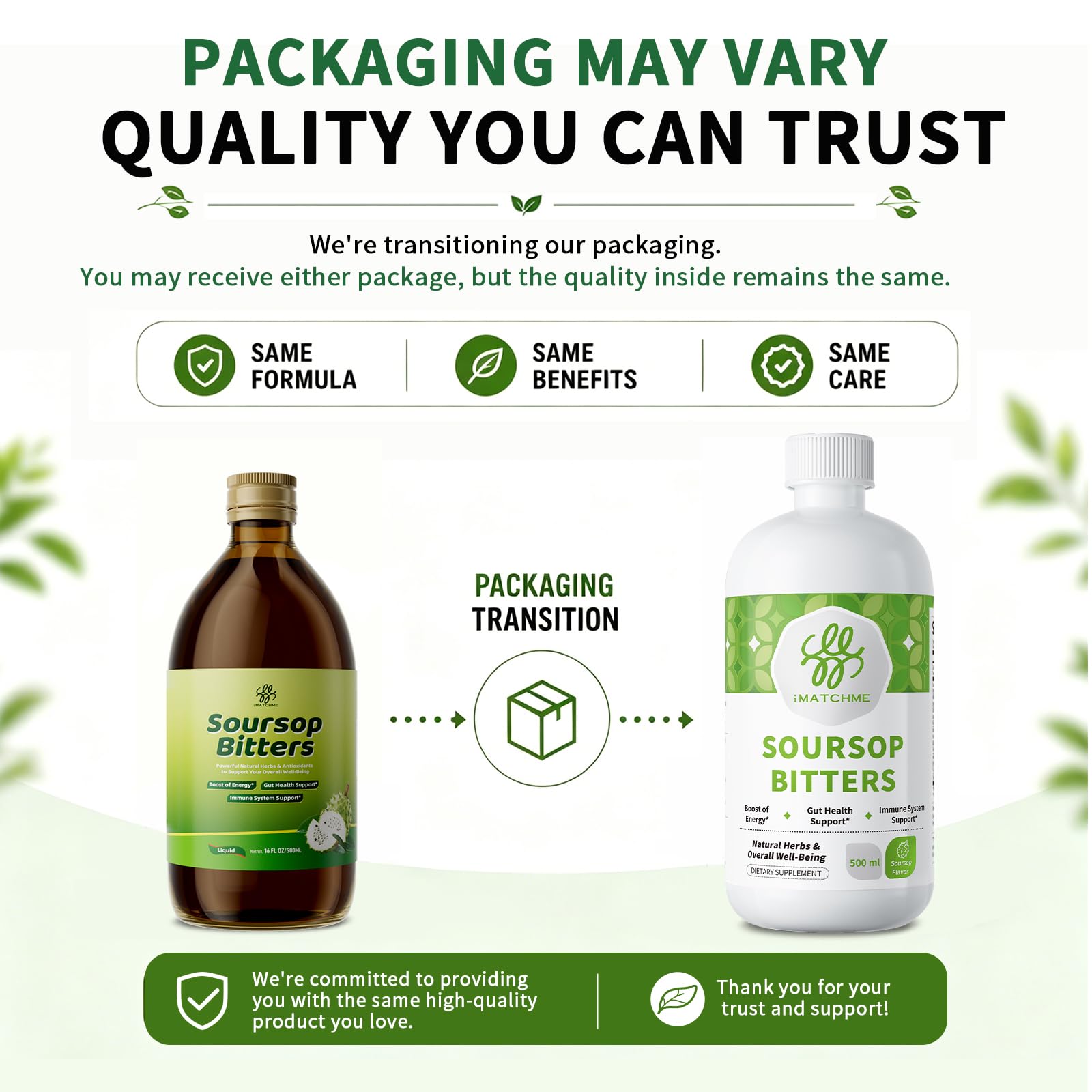 iMATCHME Soursop Bitters Liquid Digestive & Immune Support

