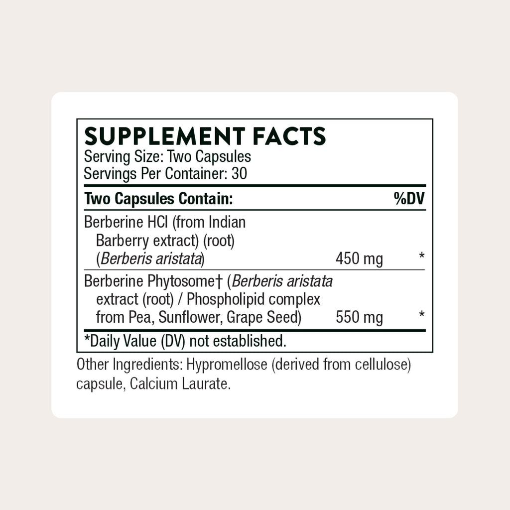 THORNE Berberine Dual Action Formula – Phytosome Plus

