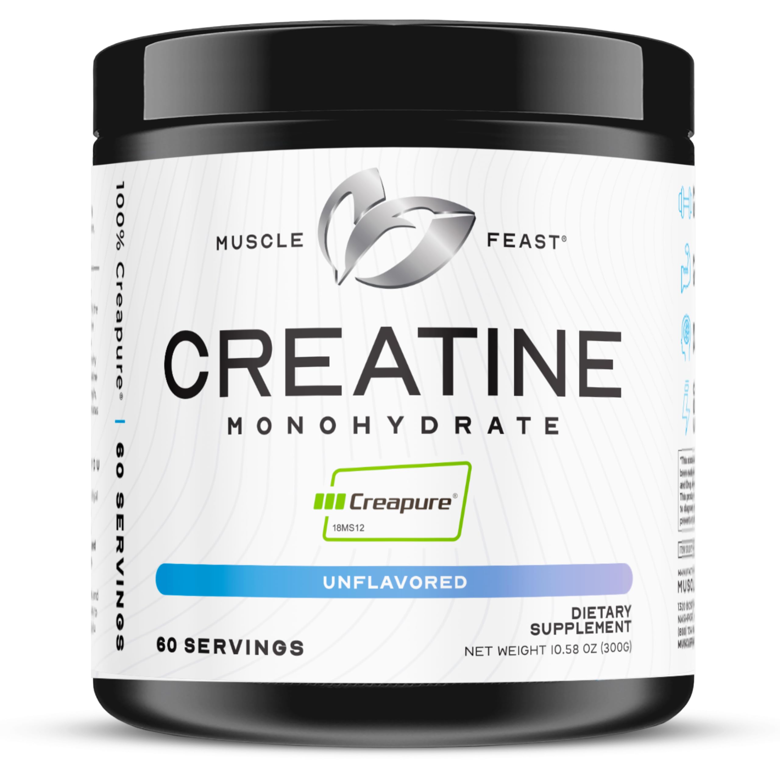 Muscle Feast Creapure Creatine Monohydrate Powder - Vegan

