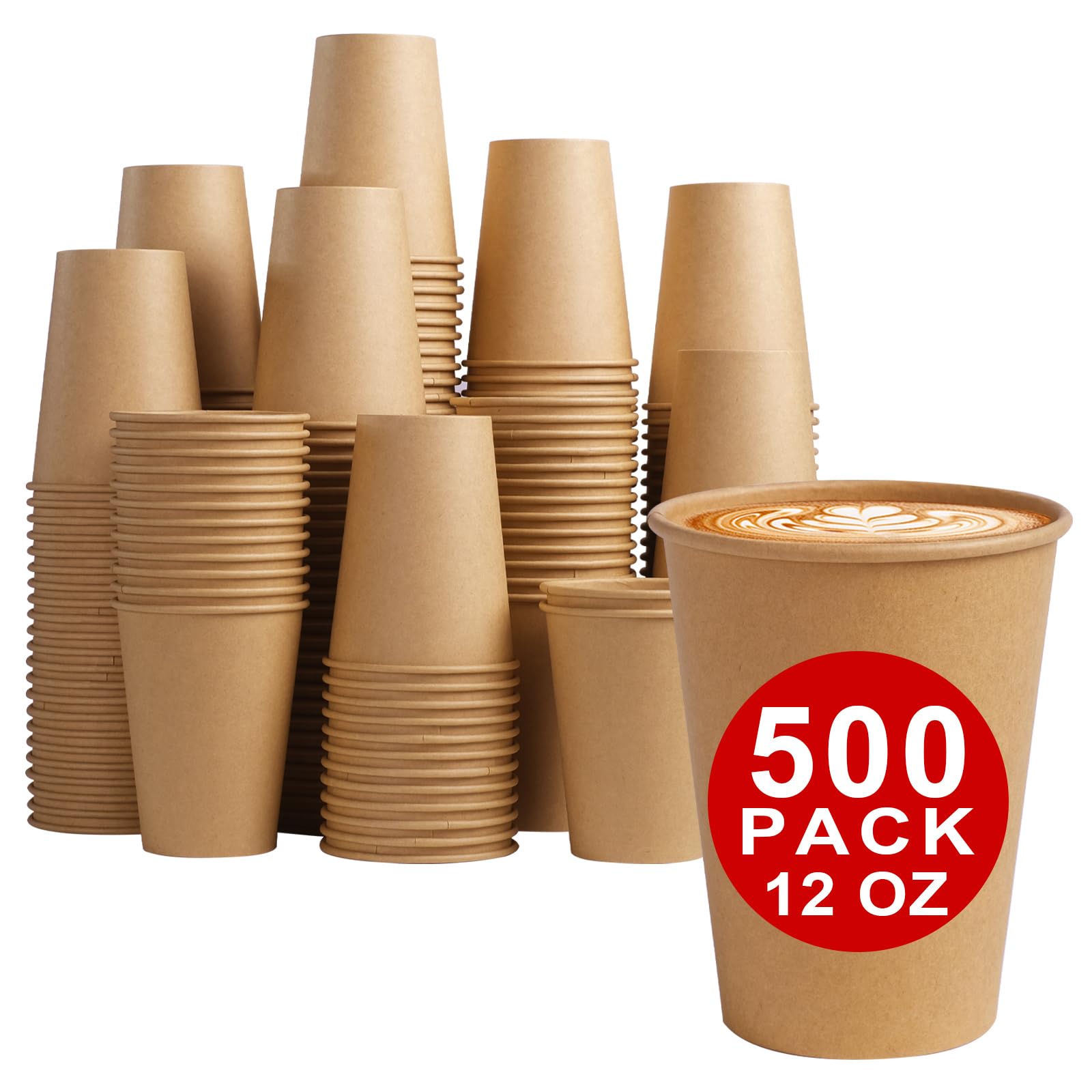 Lamosi Kraft Paper Cups - Unbleached Disposable Cups