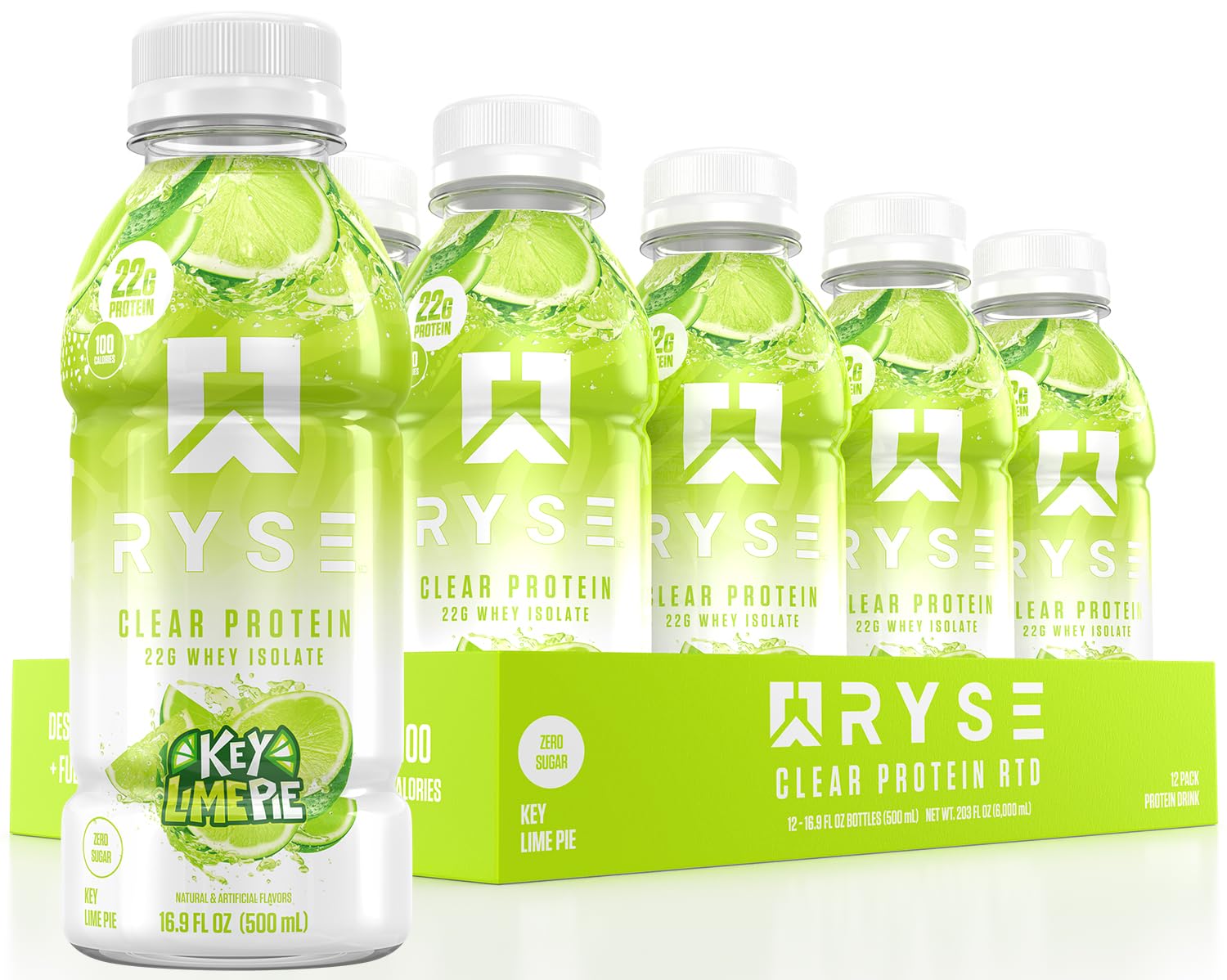 RYSE Clear Protein Drink - 22g Whey Isolate, Sugar-Free