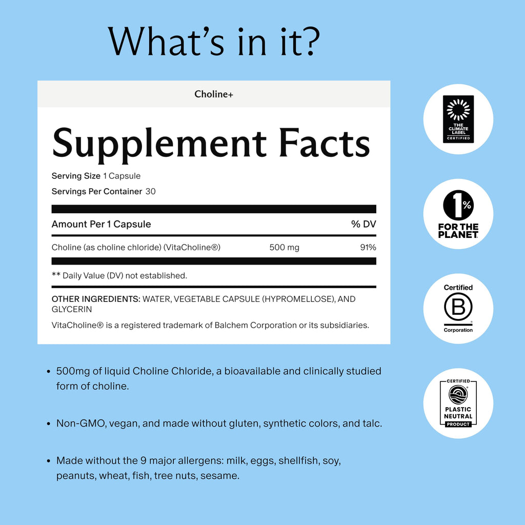 Needed Prenatal Choline+ Supplement for Baby Brain

