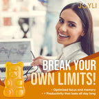 Joyli L Tyrosine Gummies 1000mg - Vegan Gluten-Free Focus

