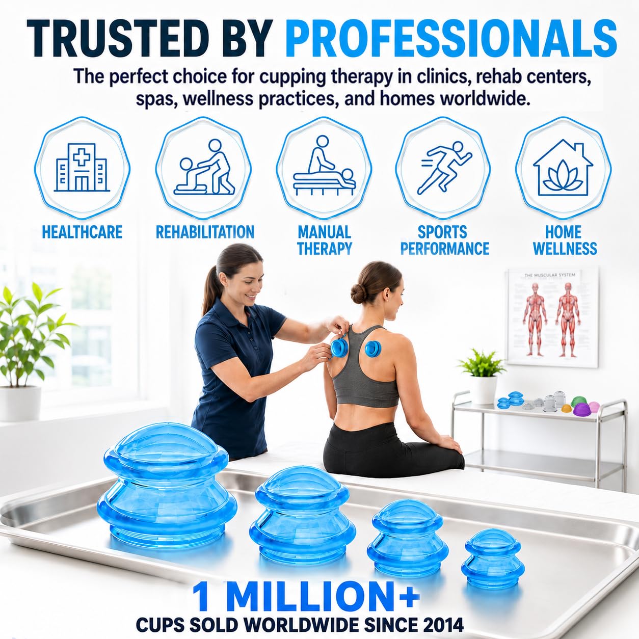 Silicone Cupping Therapy Set by Lure Essentials

