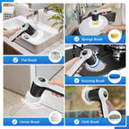 PUFTEM Cordless Electric Spin Scrubber Replaceable Heads

