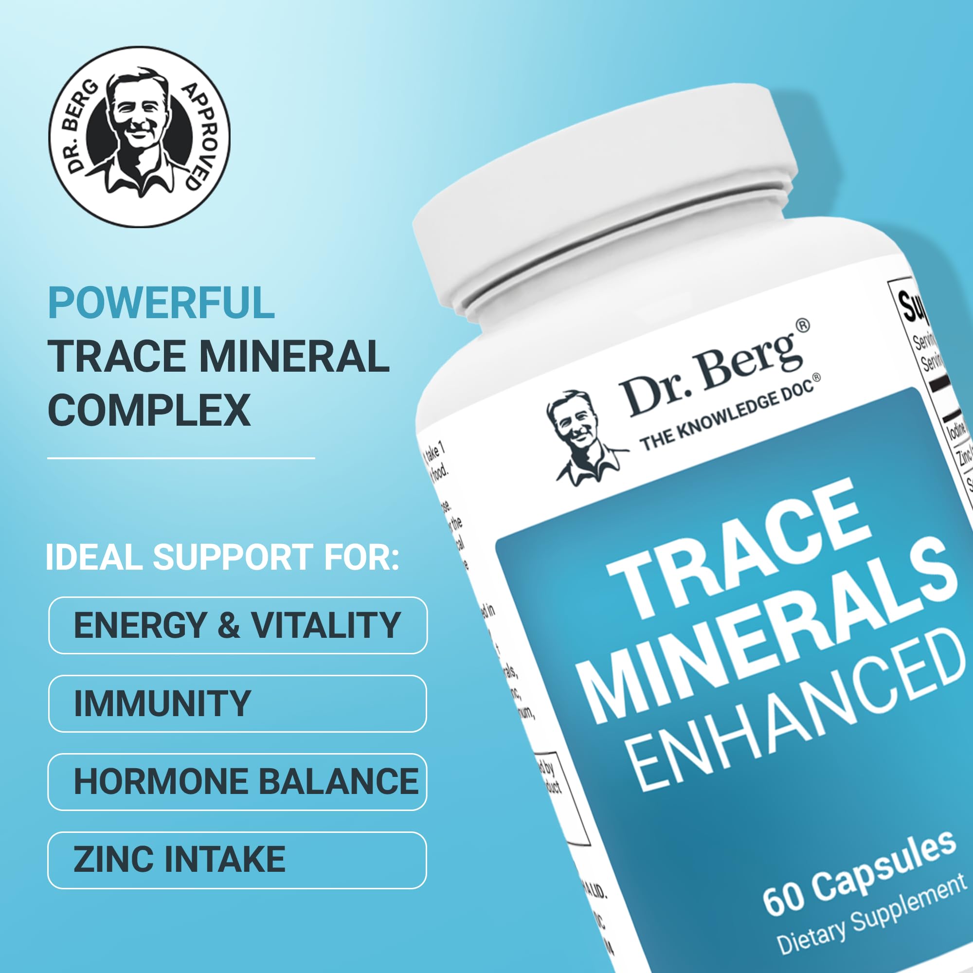 Dr. Berg Trace Minerals Enhanced Complex Dietary Supplement

