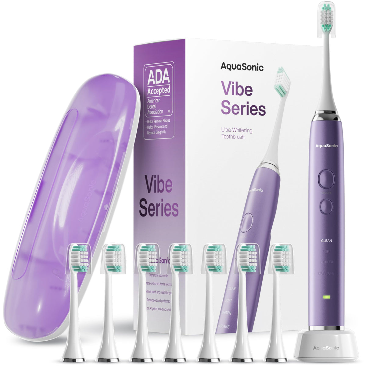 Aquasonic Electric Toothbrush – Vibe Series Ultra-Whitening