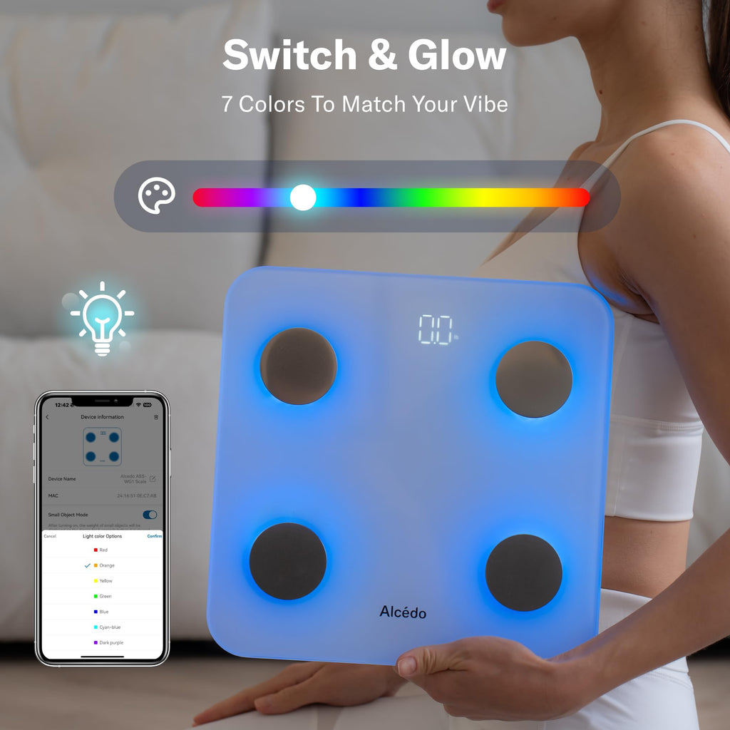Alcedo Smart Body Fat Scale | Health Metrics Tracker

