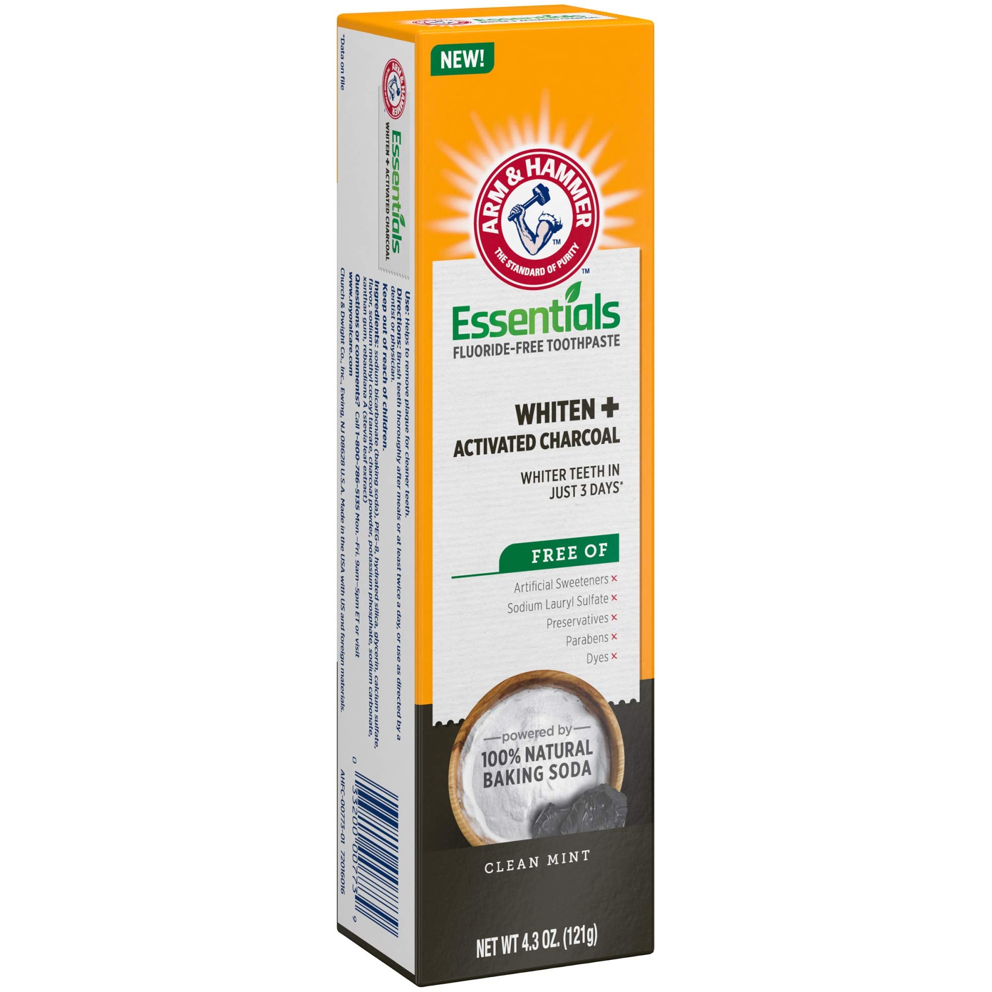 ARM & HAMMER Essentials Whitening Fluoride-Free Toothpaste

