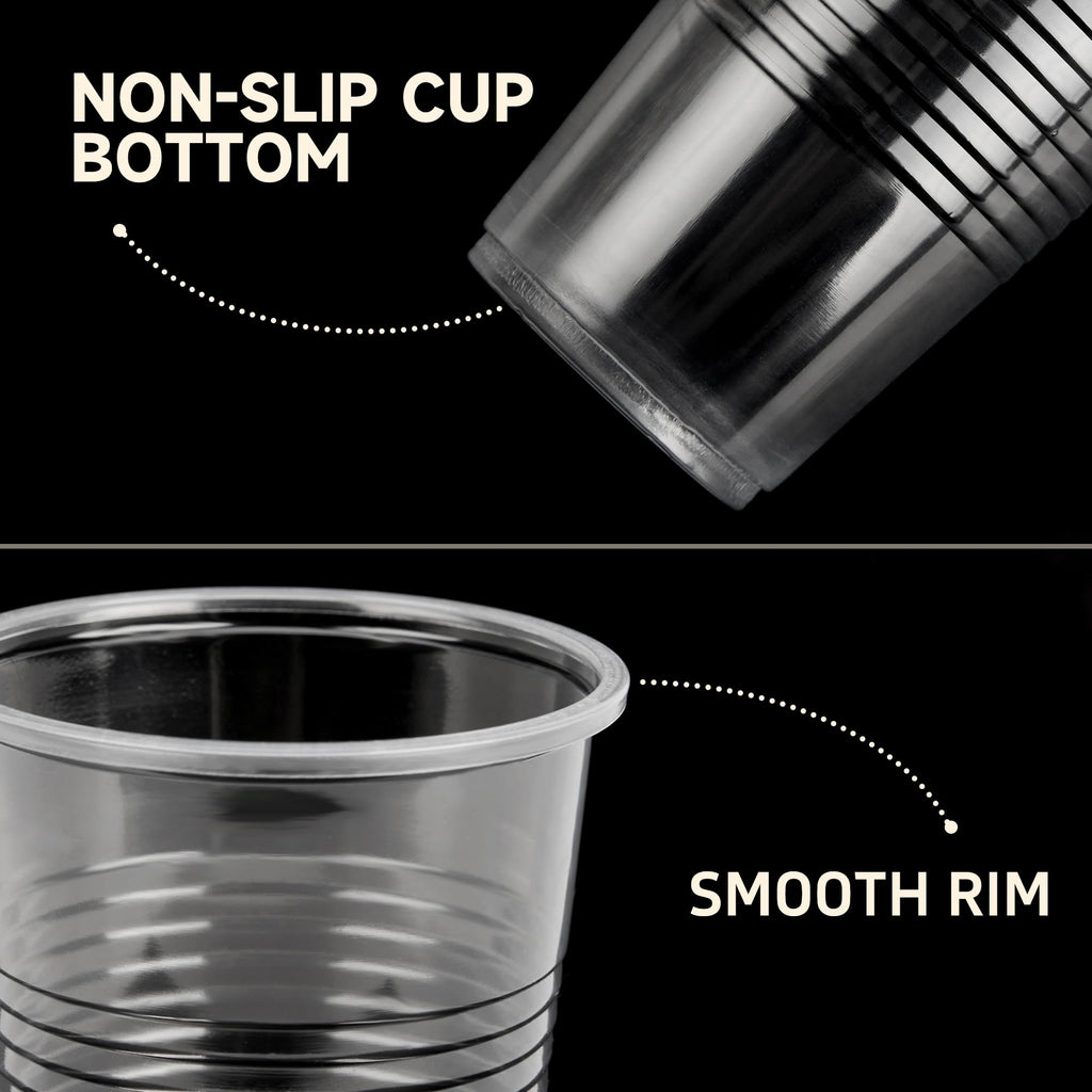 YEEHAW Clear Plastic Cups - Disposable for Cold Beverages

