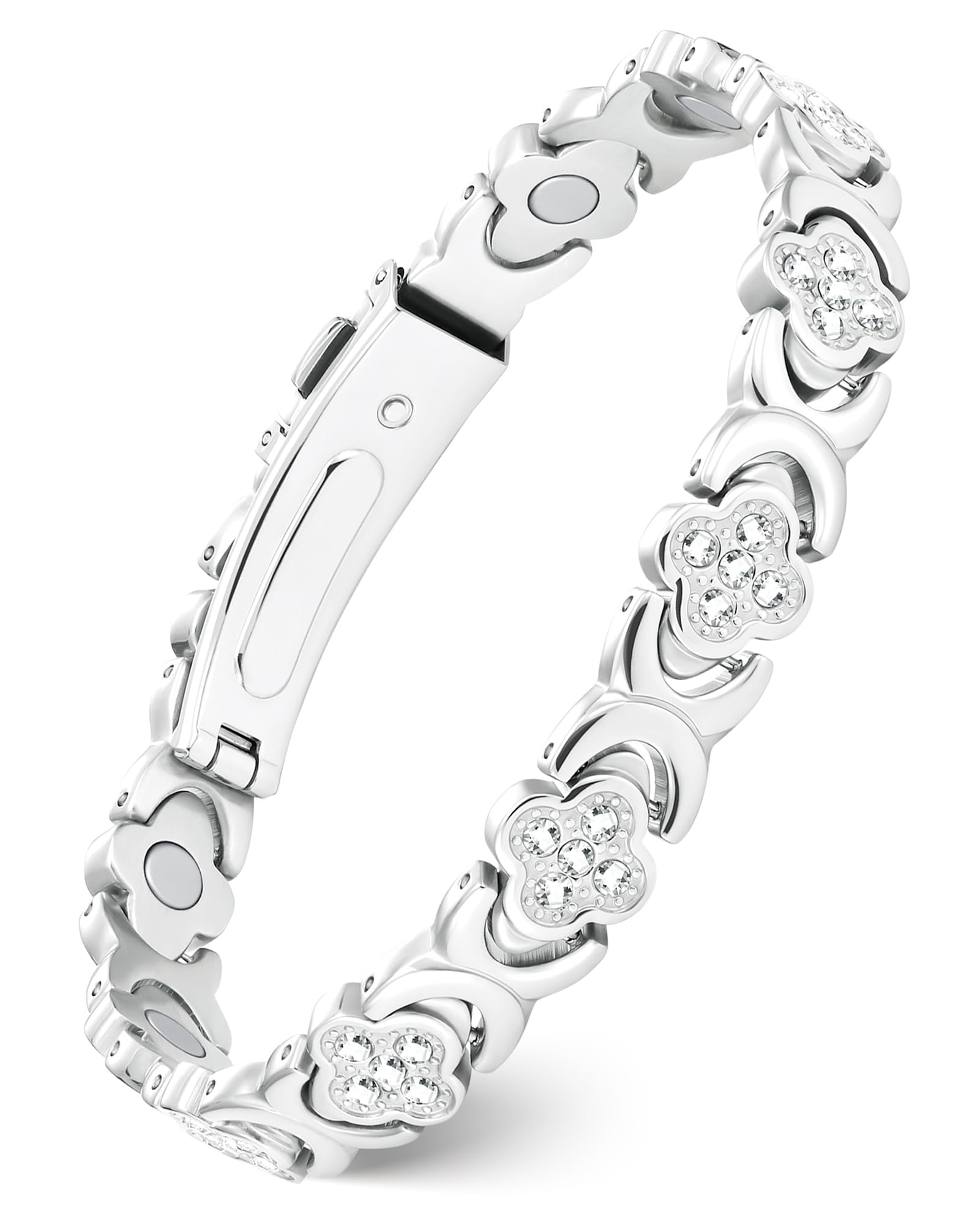 Feraco Magnetic Therapy Bracelet for Women - Adjustable Neodymium Magnet Bracelet