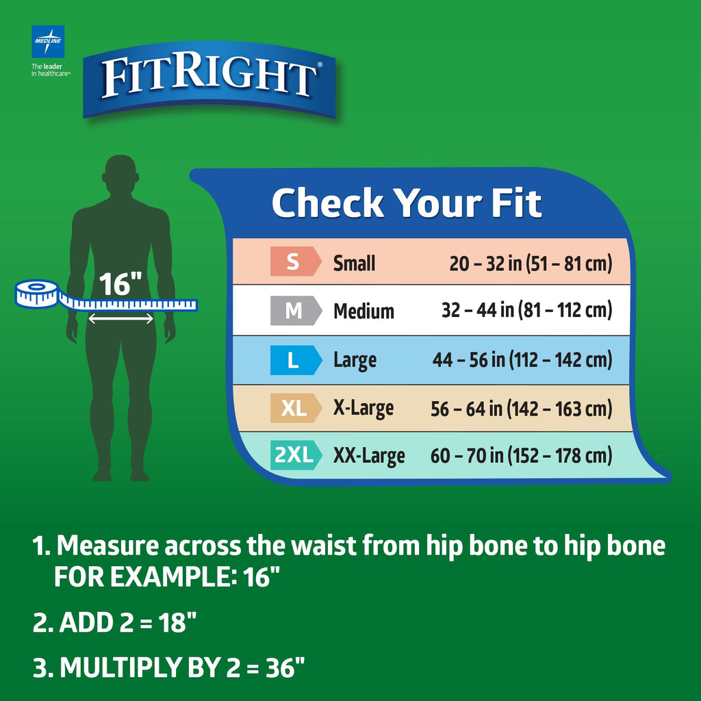 FitRight Adult Diapers with Tabs | Heavy Absorbency

