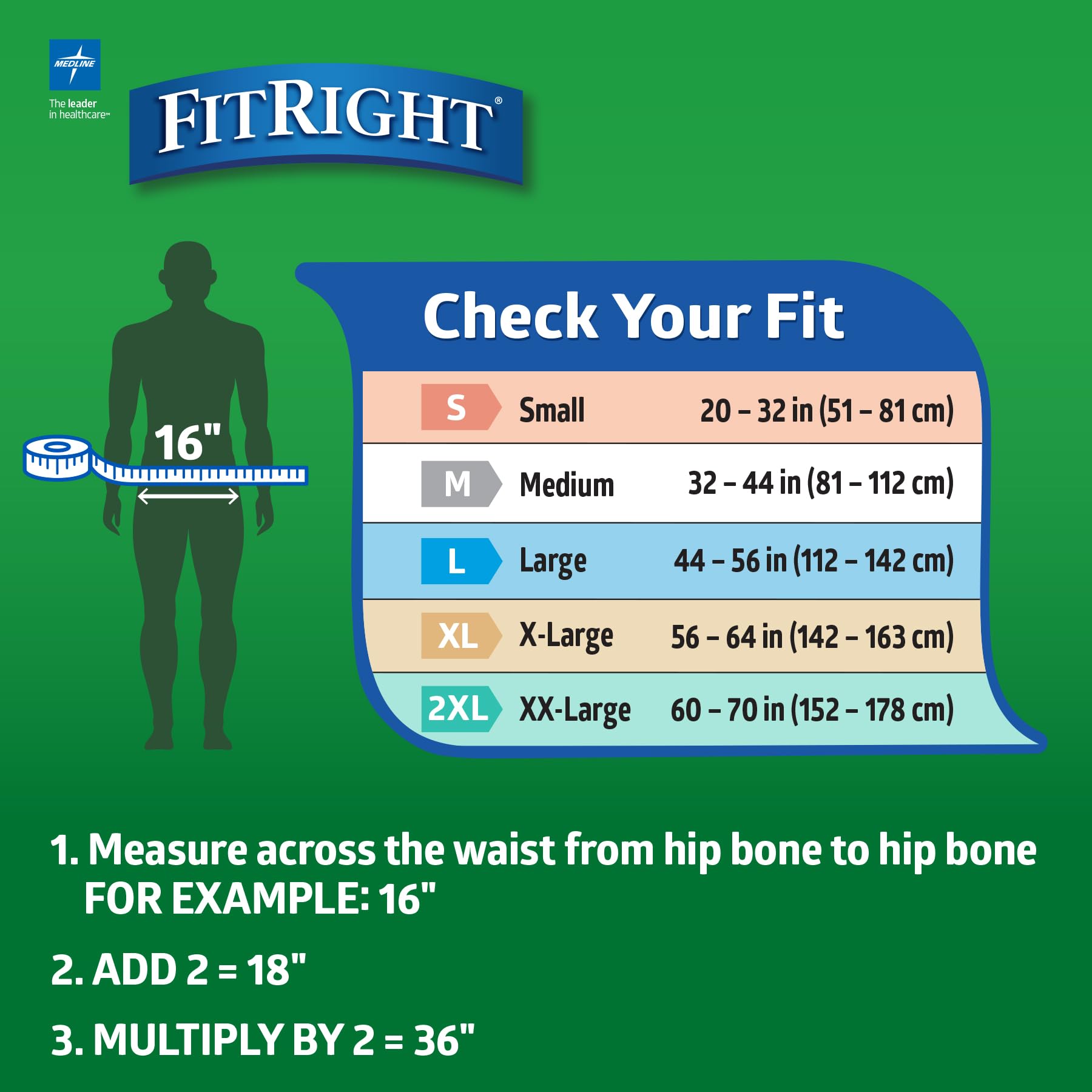 FitRight Adult Diapers with Tabs | Heavy Absorbency

