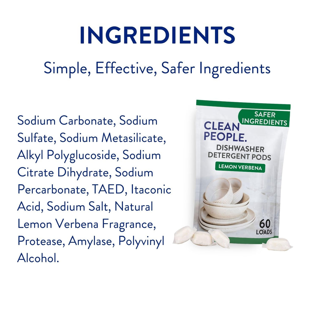 The Clean People Dishwasher Pods Enzyme-Powered


