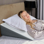 Kolbs Bed Wedge Pillow Memory Foam Top Layer Jacquard Cover

