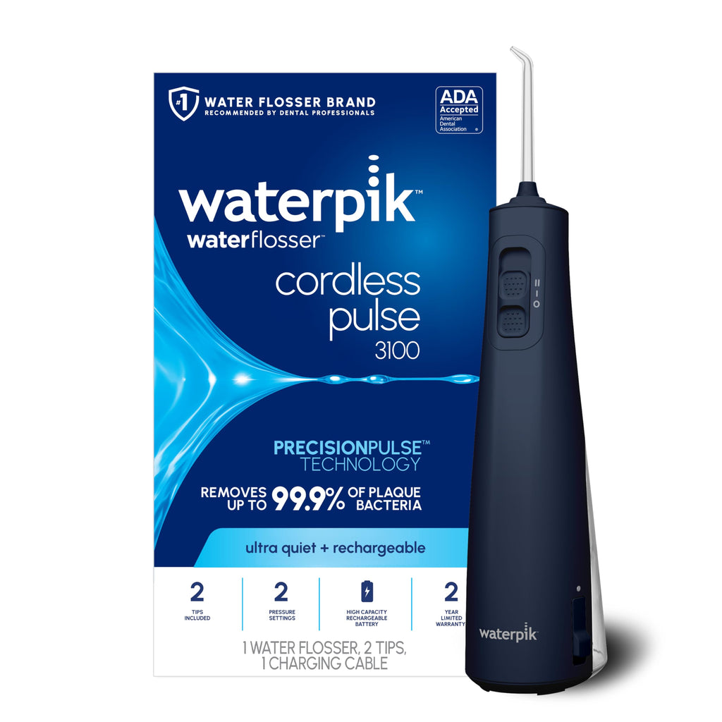 Waterpik Cordless Pulse 3100 Water Flosser for Teeth, Gums, Braces, Travel