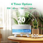 Essential Oil Diffuser 500ML Ultrasonic - Remote AutoOff

