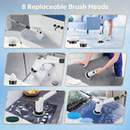 PUFTEM Electric Spin Scrubber Cordless Shower Cleaner

