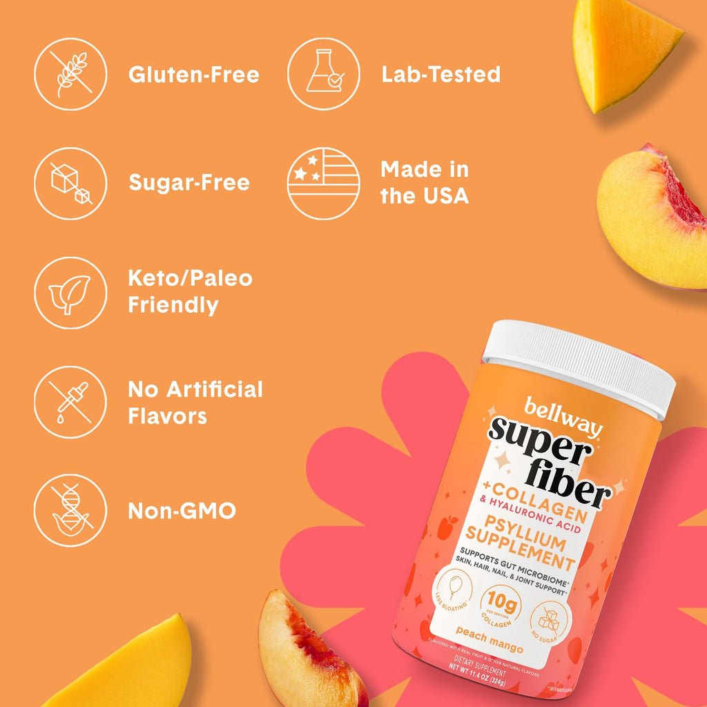 Bellway Super Fiber Powder Collagen for Digestive Health


