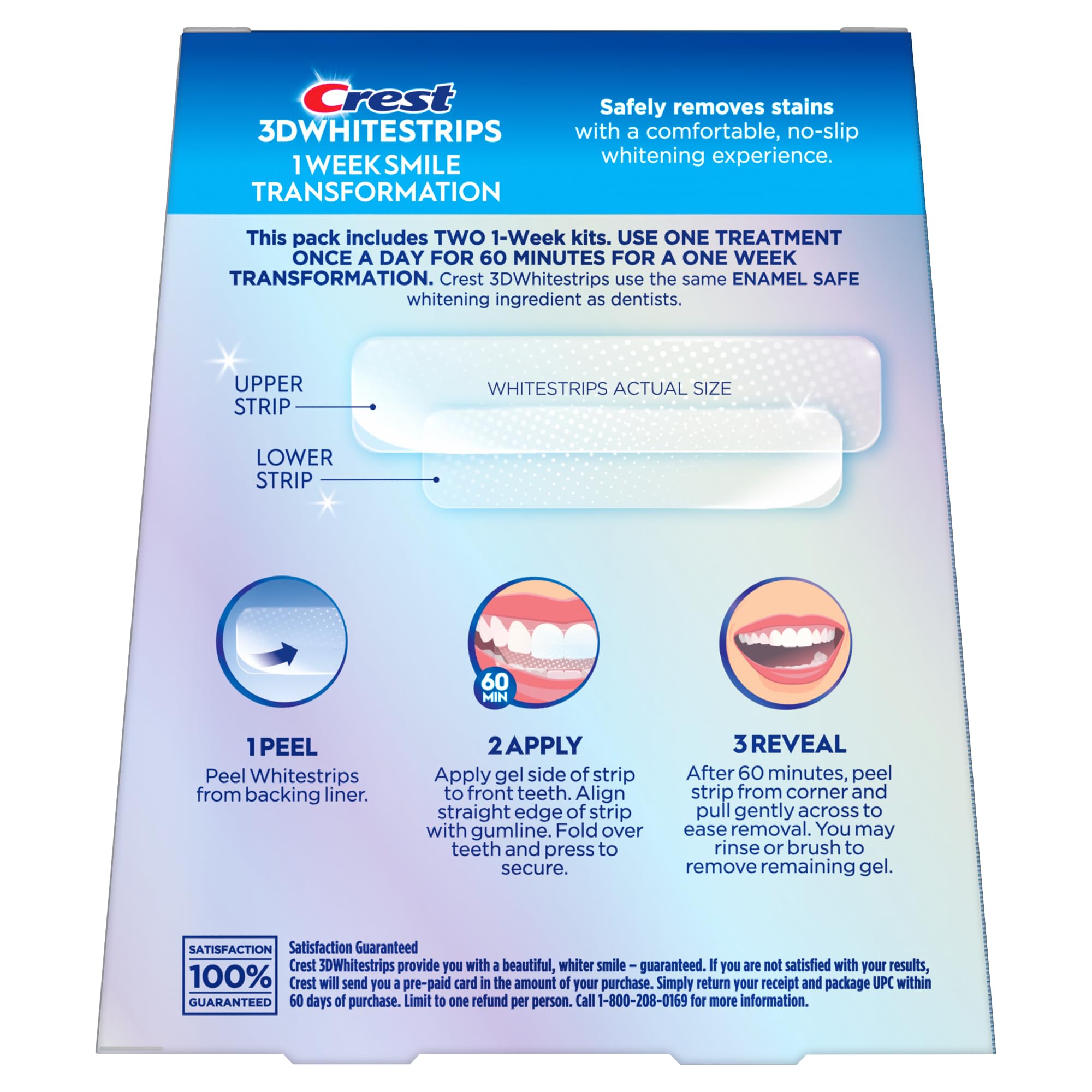 Teeth Whitening Strips by Crest 3D - ADA Accepted

