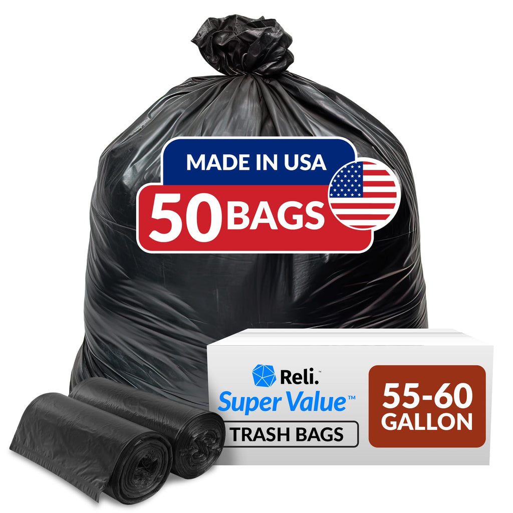 Trash Bags by Reli. Heavy Duty for Home & Office