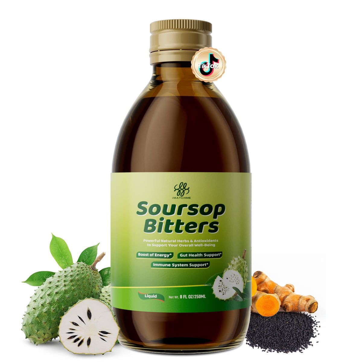iMATCHME Soursop Bitters Liquid Digestive & Immune Support
