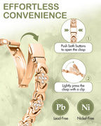 Feraco Magnetic Therapy Bracelet for Women - Adjustable

