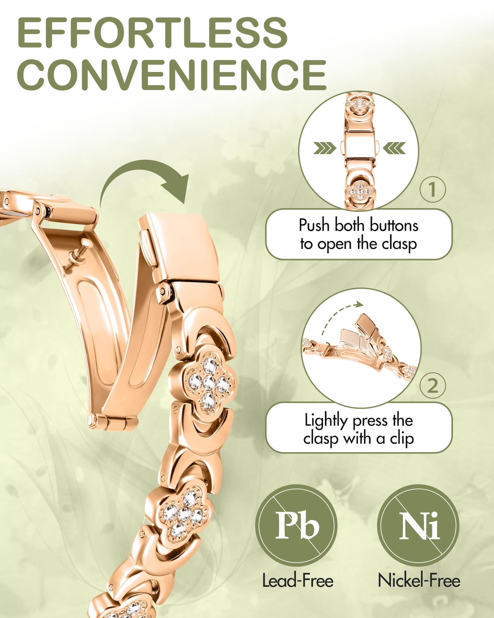 Feraco Magnetic Therapy Bracelet for Women - Adjustable

